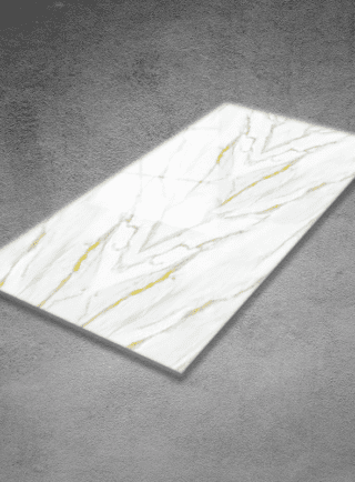 Lámina UV Marmol Calacatta Gold - Super Ceramic Colombia